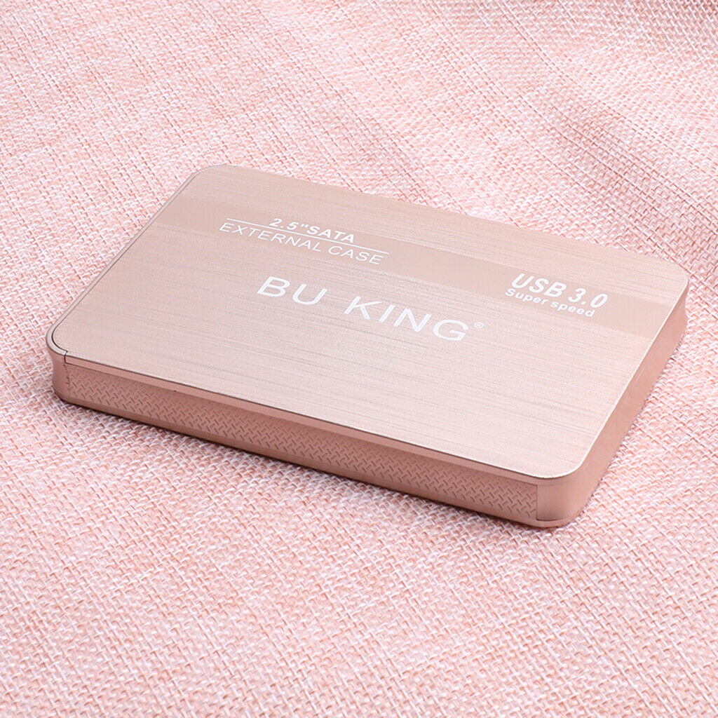 2.5'' USB 3.0 SATA Laptop 250GB External SSD HDD Hard Drive Enclosure Golden