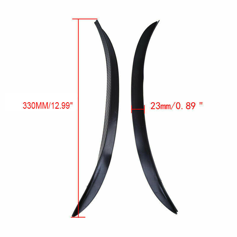 2X Carbon Fiber Car Fender Flare Wheel Eyebrow Protector Wheel Arch Trim .l8