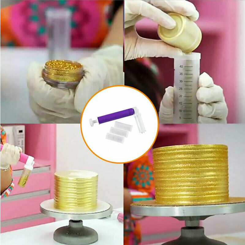 Mini Spray Tube Sprayer Baking Cake Decorating Manual Cake Spray Gun AirbrusBDA