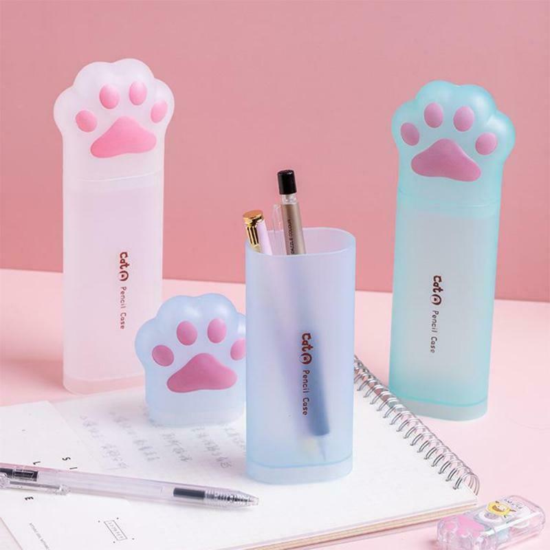 Large Capacity Pencil Case Paint Brush Holder Case Desk Standing Pen Holder