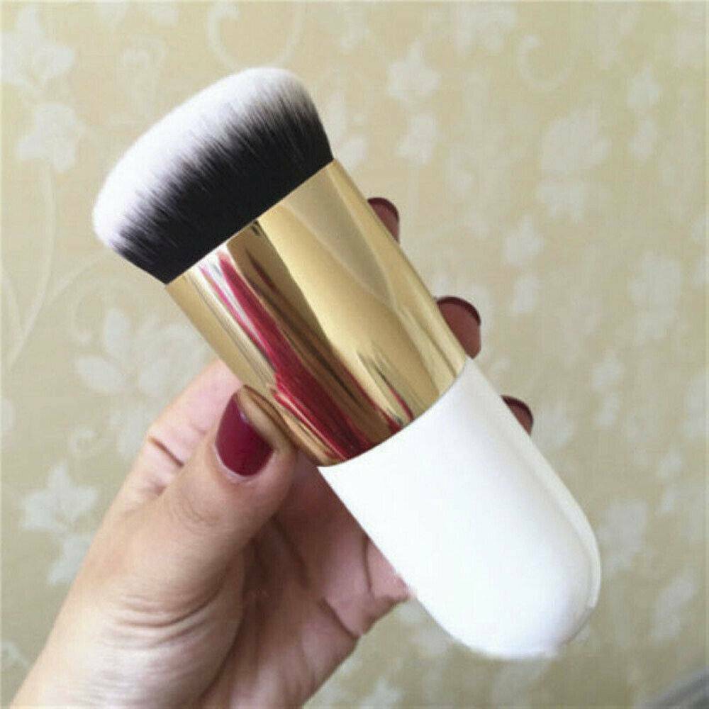 HOT Flat Makeup Brush Foundation Face Powder Contour Kabuki Cosmetic Tool - UK