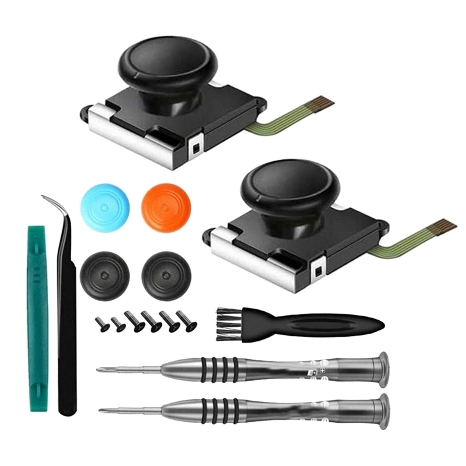 17Pcs Joystick Replacement Thumbstick Repair Set for  Switch Joy-Con