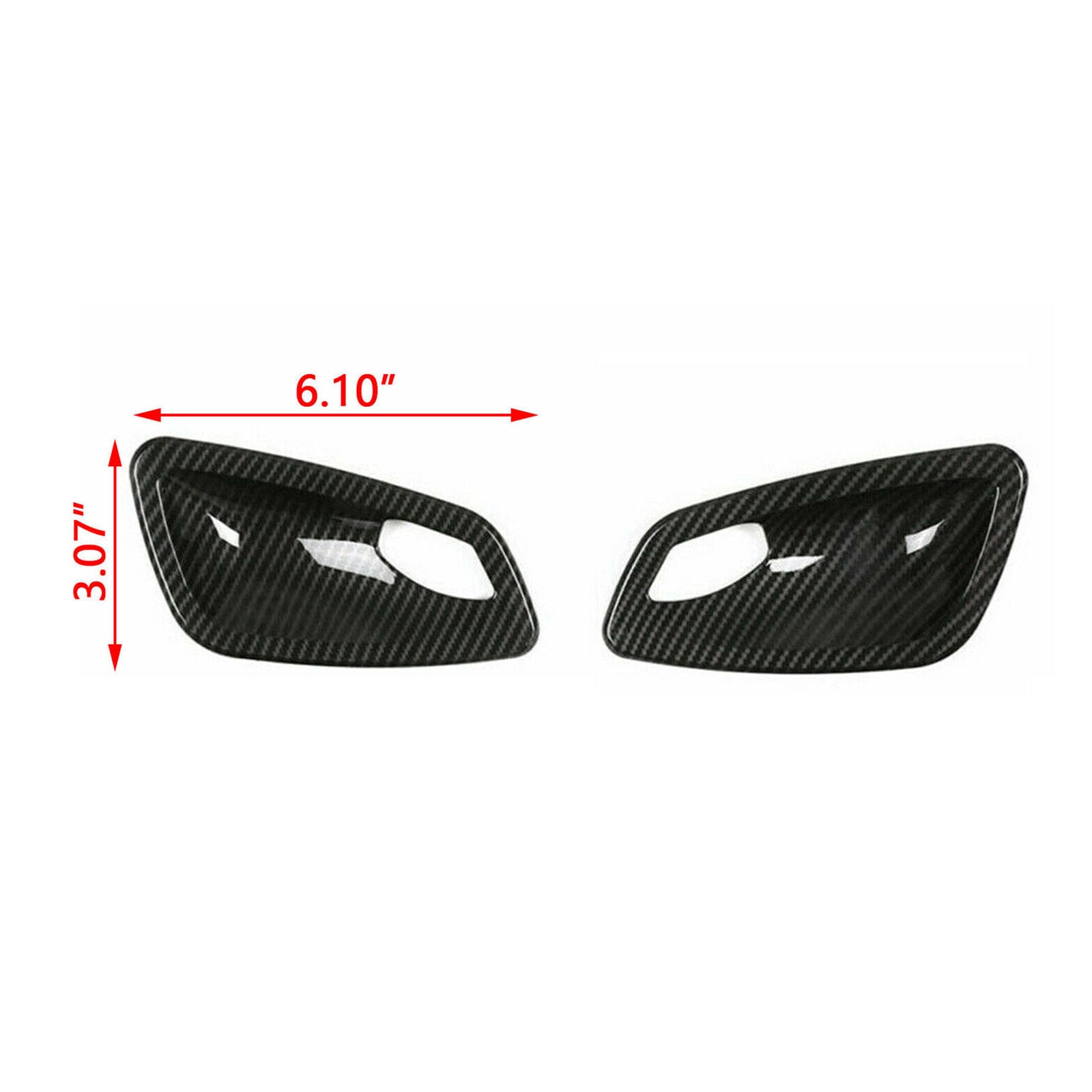 Carbon Fiber Texture Door Handle Bowl Cover Trim For BMW E92 E93 335i M3 2007-13