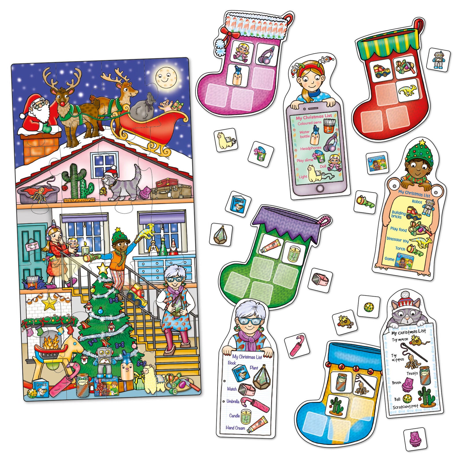 Orchard Toys 109 Christmas Eve Box Board Game Jigsaw Puzzle Children Family 3+