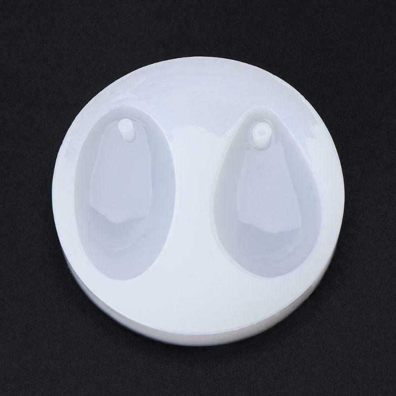 Silicone Mold DIY Jewelry Necklace Pendant Making Tool Oval Water Drop Pendants