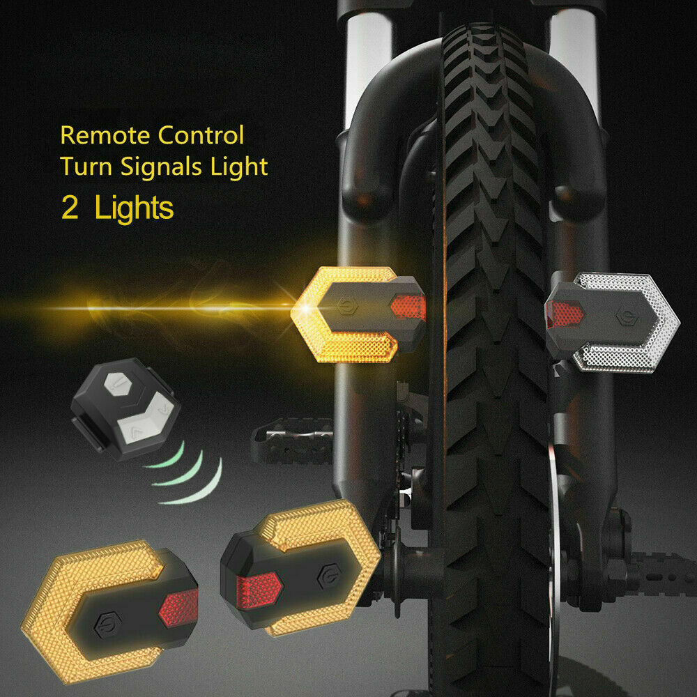 Bicycle Light E-bike Turn Signals Front Rear Light Smart Wireless Remote Control