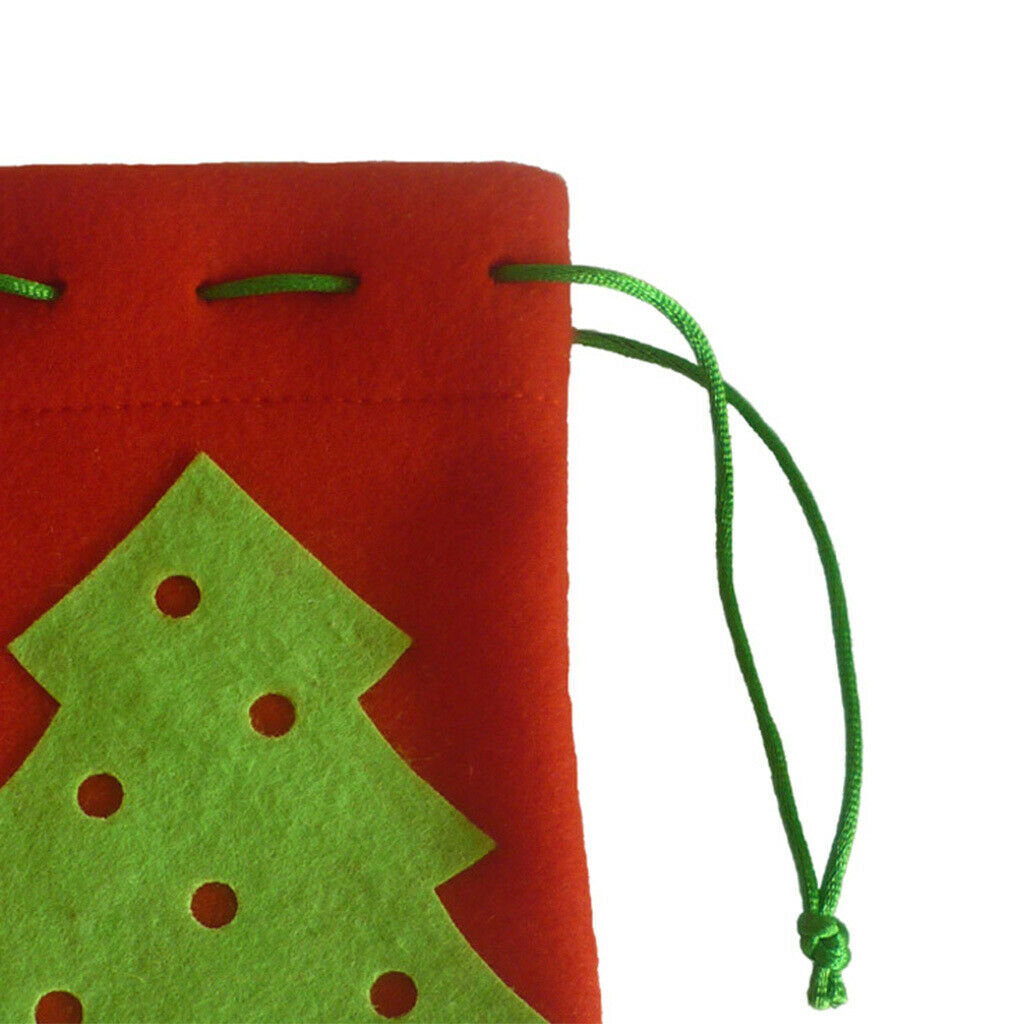 Xmas Tree Bags -Velvet Pouch -Drawstring Gifts Candy Packing -Hanging Decor