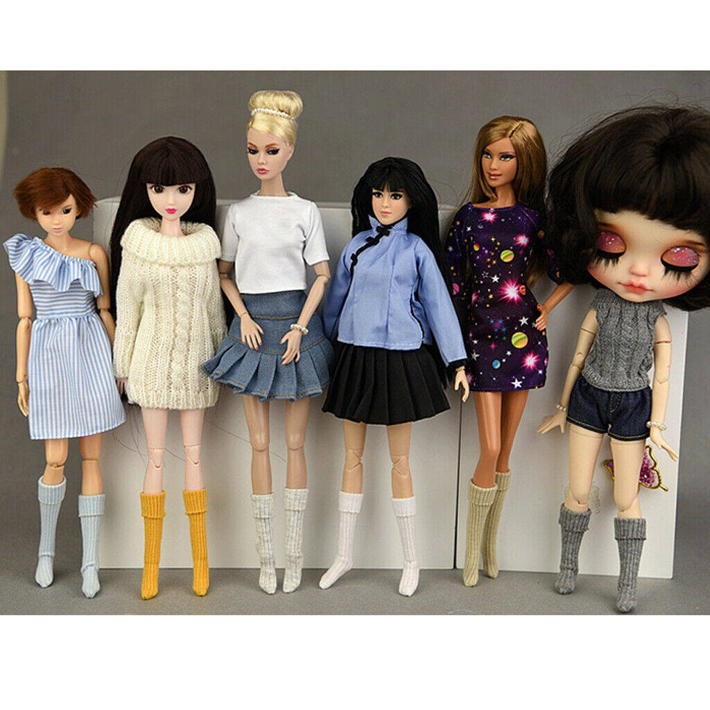 4 Pairs of Fashionable BJD Stocking for 1/6 Blythe Dollfie SD BB Dress Up