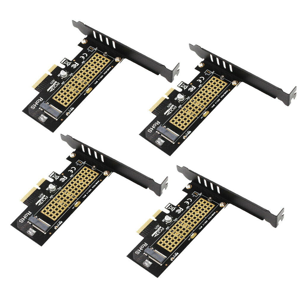 4 Pieces NVME PCIe Adapter M.2 NVME SSD to PCI Express 3.0 x4 Host Expansion