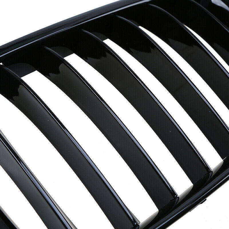 Black Front Bumper Kidney Grille Cover Fits For BMW E84 X1 Series 09 10-2015