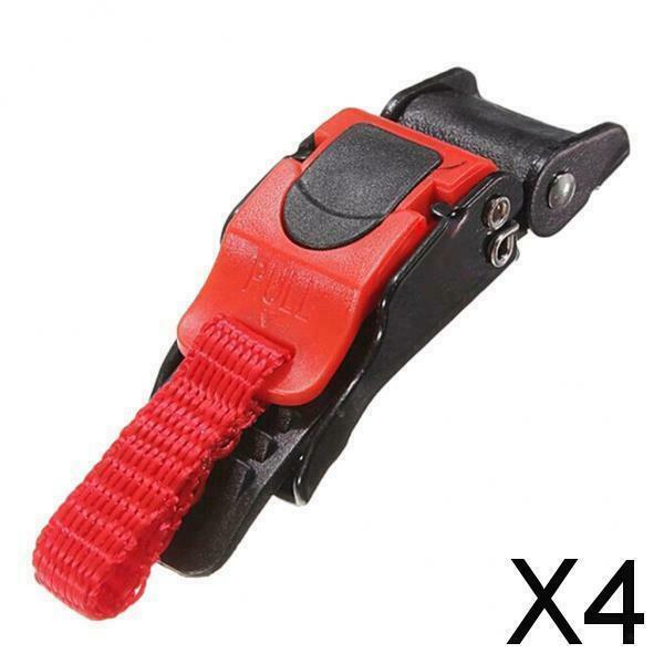 4X New Biking Motorcycle Helmet Chin Strap Speed Sewing Flexible 9 Gear Buckle