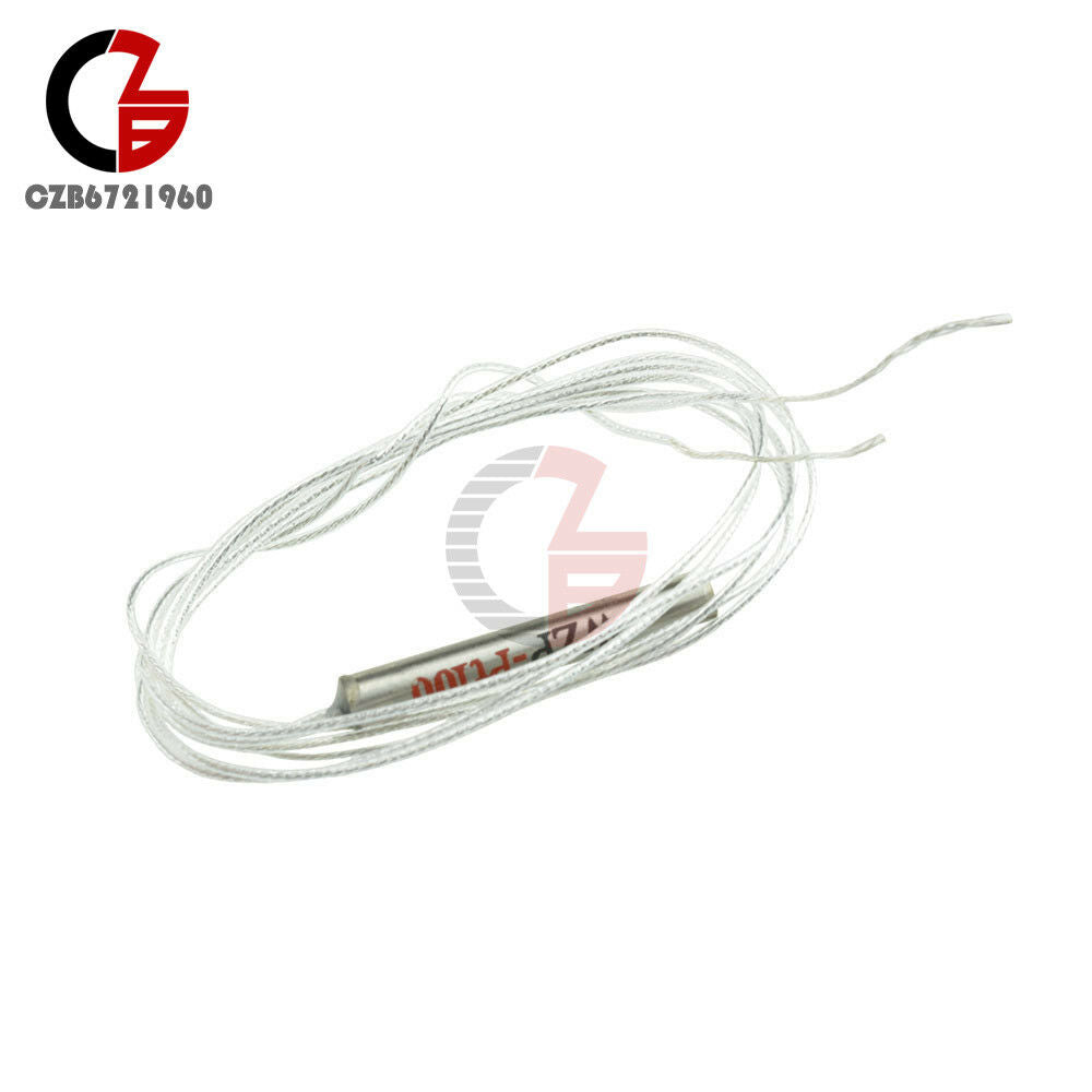 2PCS Light PT100 Platinum Resister Temperature Sensor Waterproof Temp Probe