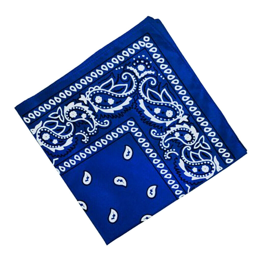 8PCS Novelty Paisley Print Bandana Head Wrap Hair Band Wristband Kerchief