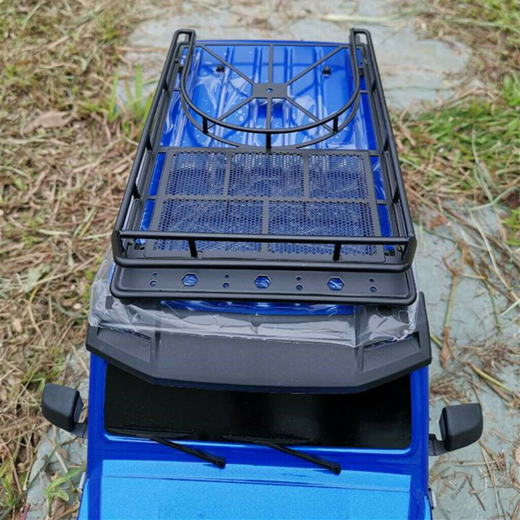 Roof Rack Cargo Basket with 4pcs LED Lights - Car Top Luggage Holder Carrier