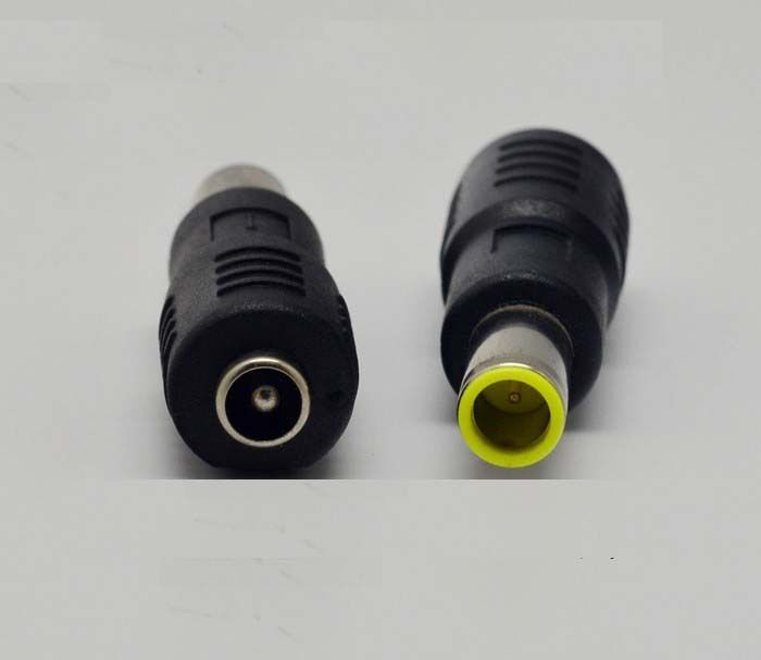 7.9*5.5mm DC Male to 5.5*2.1mm DC Female Power Plug fo Lenovo IBM Laptop Adapter