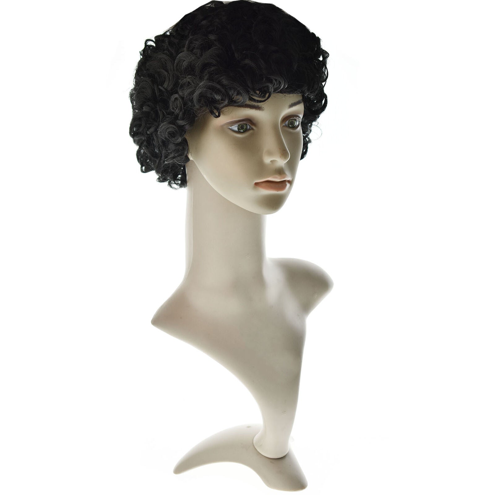 Short Black Curly Pixie Wigs for for Black African American Women Natural Look