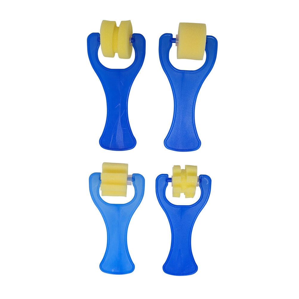 4X Kid Sponge Paint Brush Plastic Handle Children Painting Graffiti Gift S WG.DD