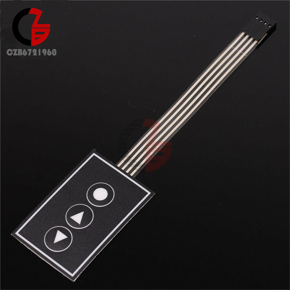 36*55mm 1x3 Matrix Array 3 Key Membrane Switch Keypad Precise Keyboard 1*3 Keys