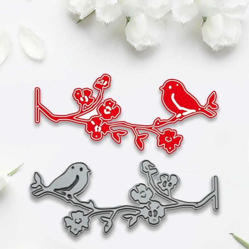 Bird Flower Metal Cutting Dies Stencil DIY Scrapbooking Album Paper Card Mold