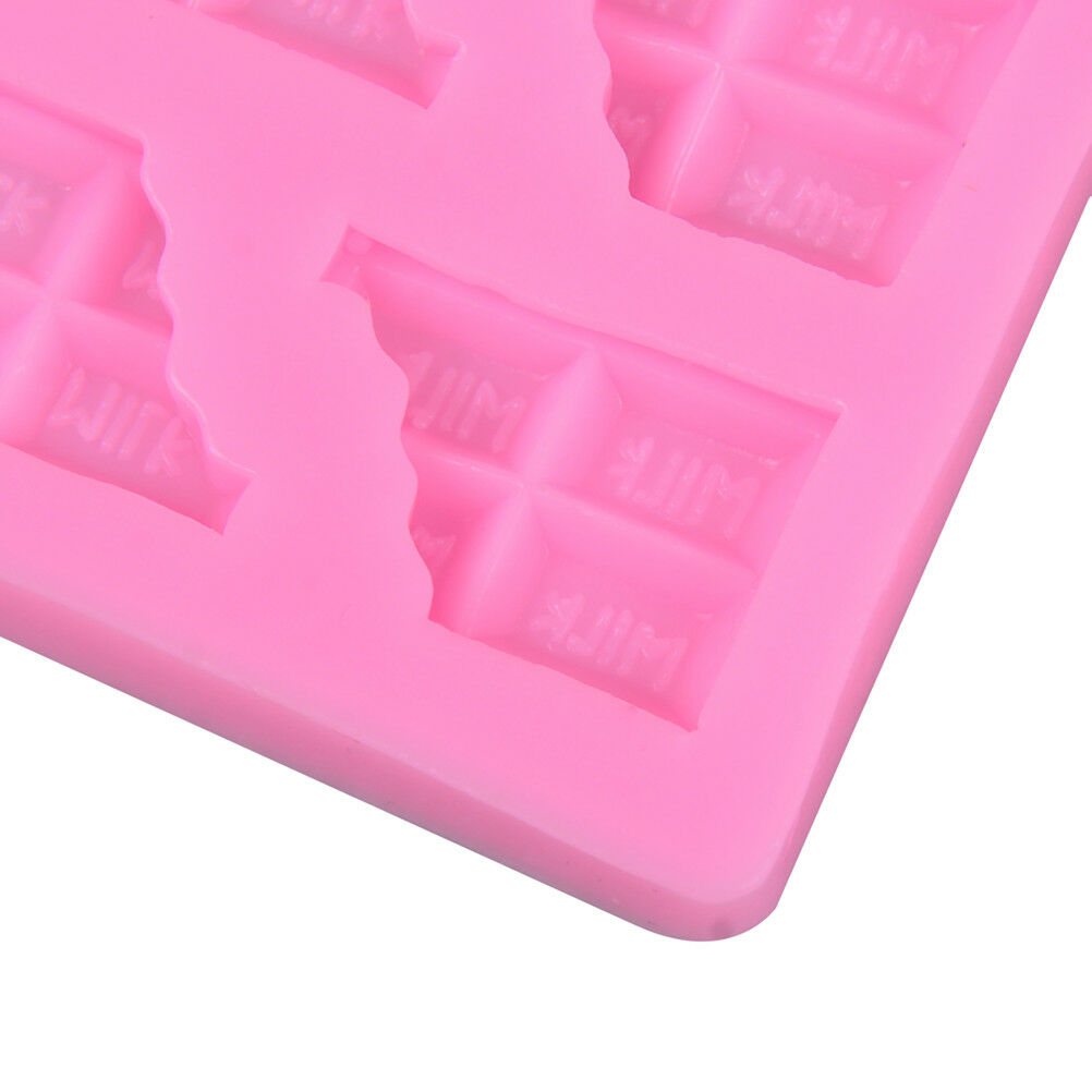 half tablet chocolate shape liquid silicone fondant cake molds diy baking.l8
