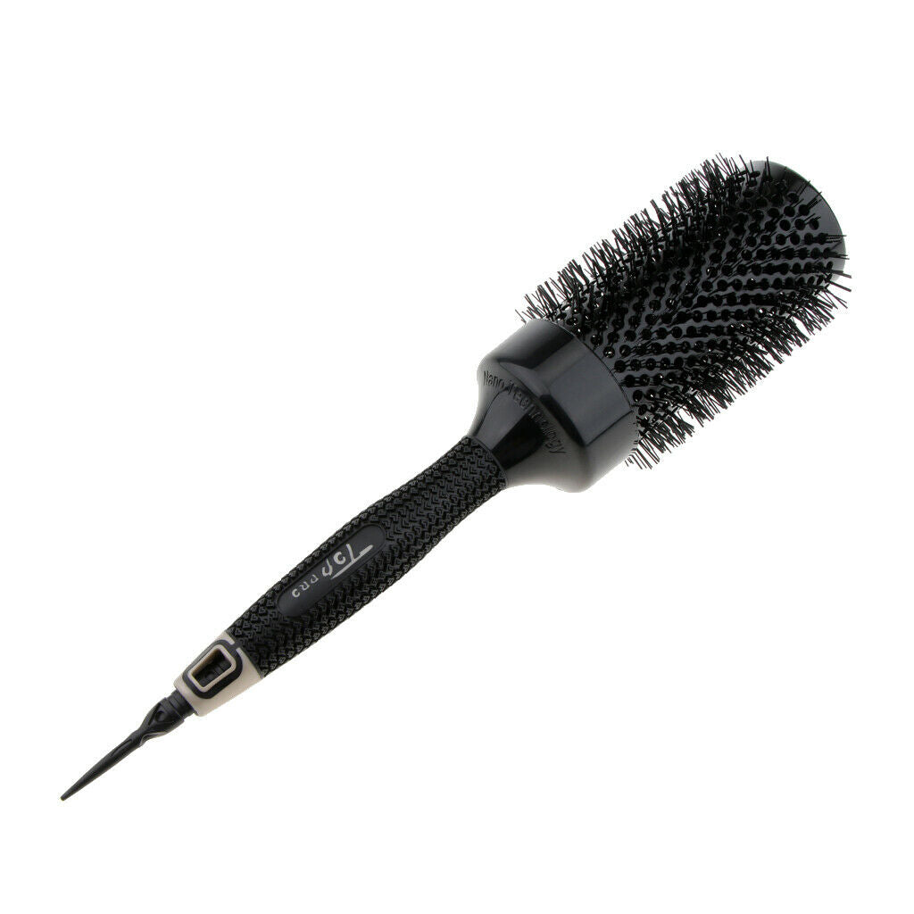 Black roller brushes round comb for curly hair styling set tip