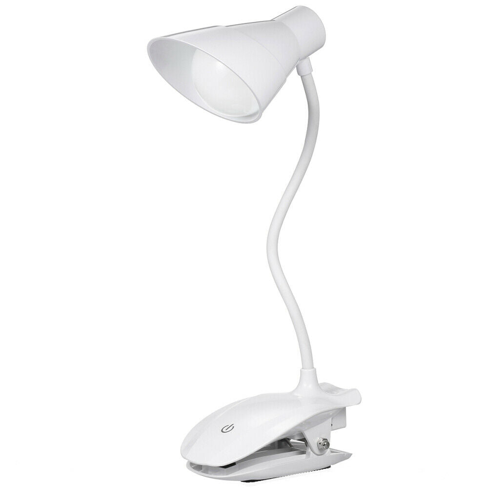 USB Flexible Clip-on Table Desk Bed Piano Reading Light Desk Lamp Dimmable LED
