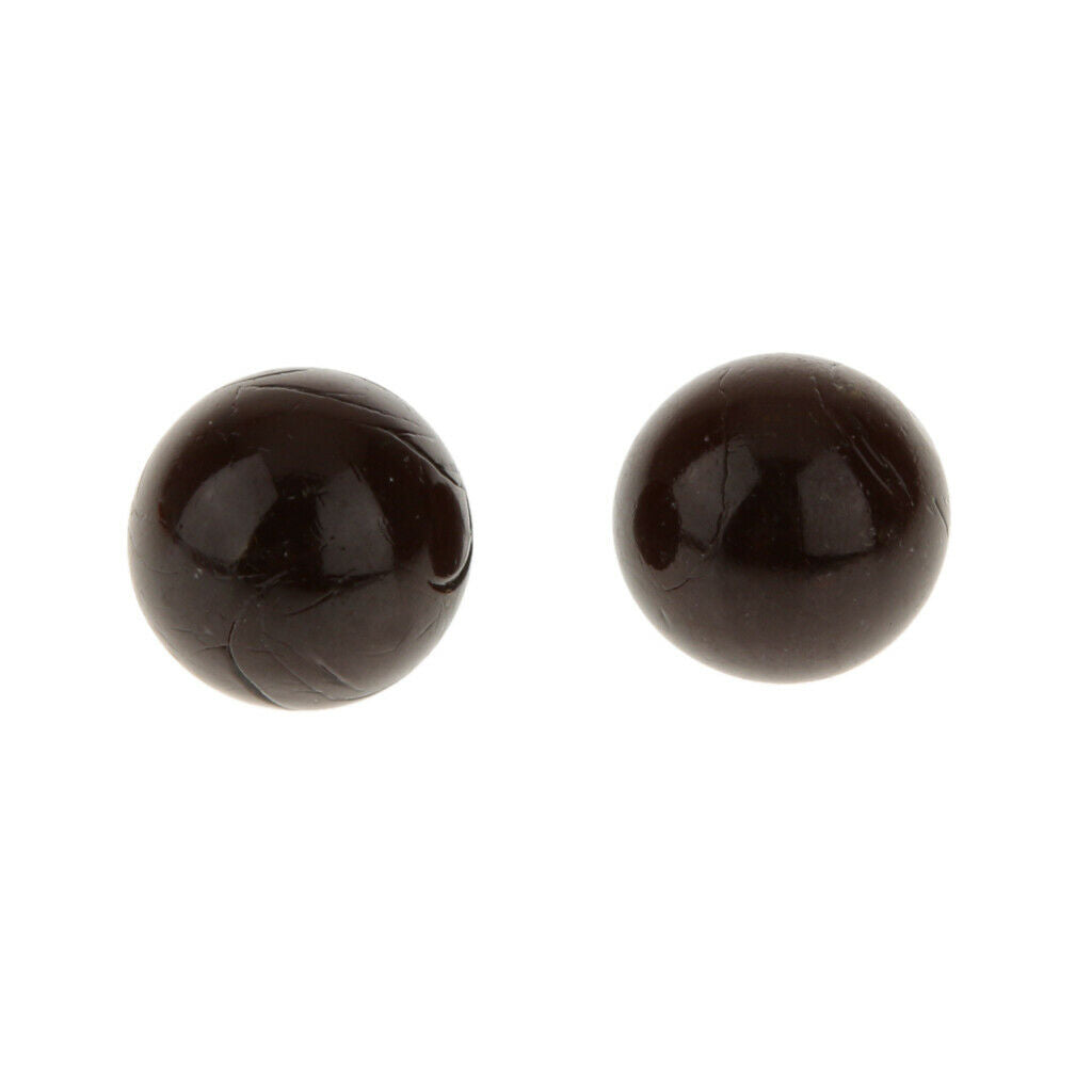 20 Pieces Small Black 16mm Glass Marbles Beads for Chinese Checkers Games