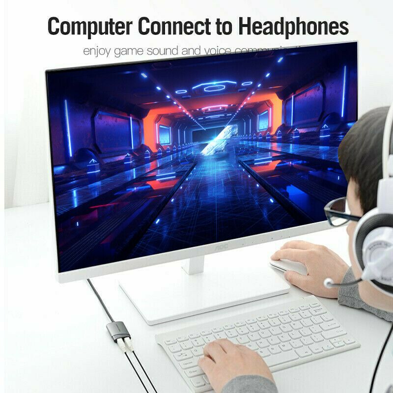 Vention External Sound Card USB Audio Adapter Card with Mic USB to 3.5mm Jack S2