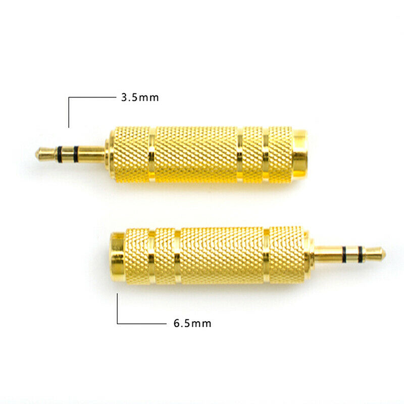 6.5 mm Socket Female to 3.5 mm Plug Male Stereo Audio Adapter Jack Microp.l8