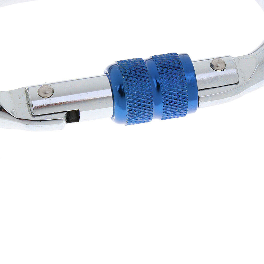 25KN Screwgate  Locking Rock Climbing Tree Arborist Carabiner Equipment Gear