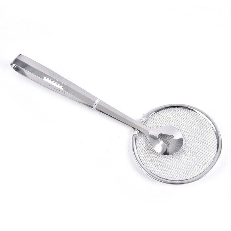 1 Stainless Steel Fried Food Filter Scoop Food Clip and Screen Kitchen To.l8