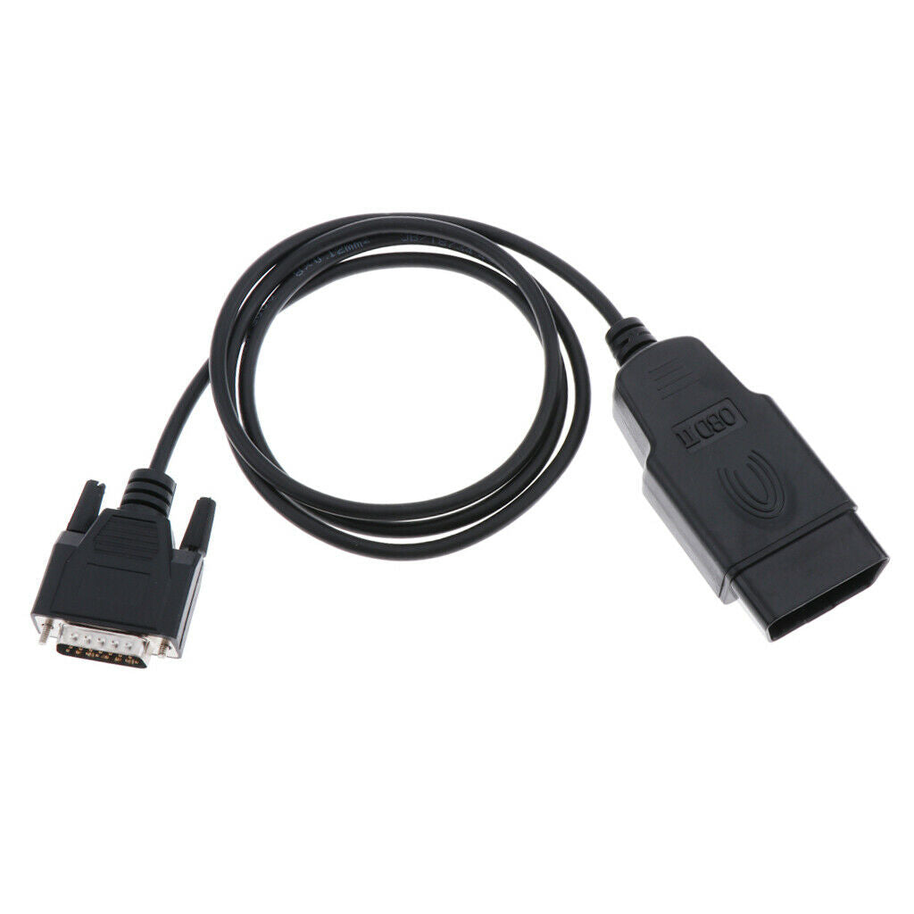 OBD2 16 Pin Male to DB 15 Pin Male Extension Cable OBD II Diagnostic Extender