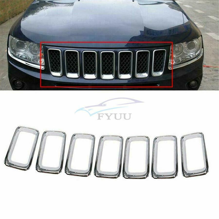 7 Pieces\Set Car Body Grille Chrome Decoration For 2011-2015 Compass Limited