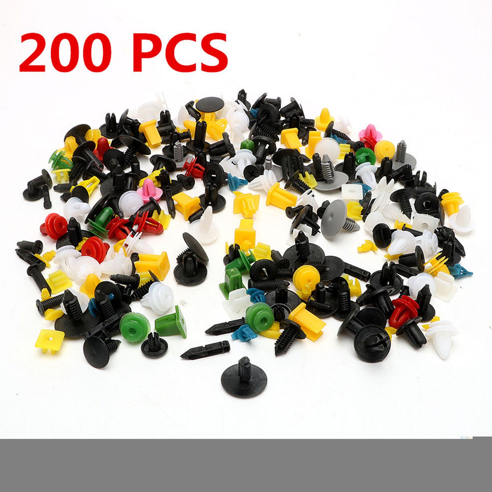 200pcs Various Car Plastic Rivet Auto Fasteners Push Pin Bumper Fender Panel Hot