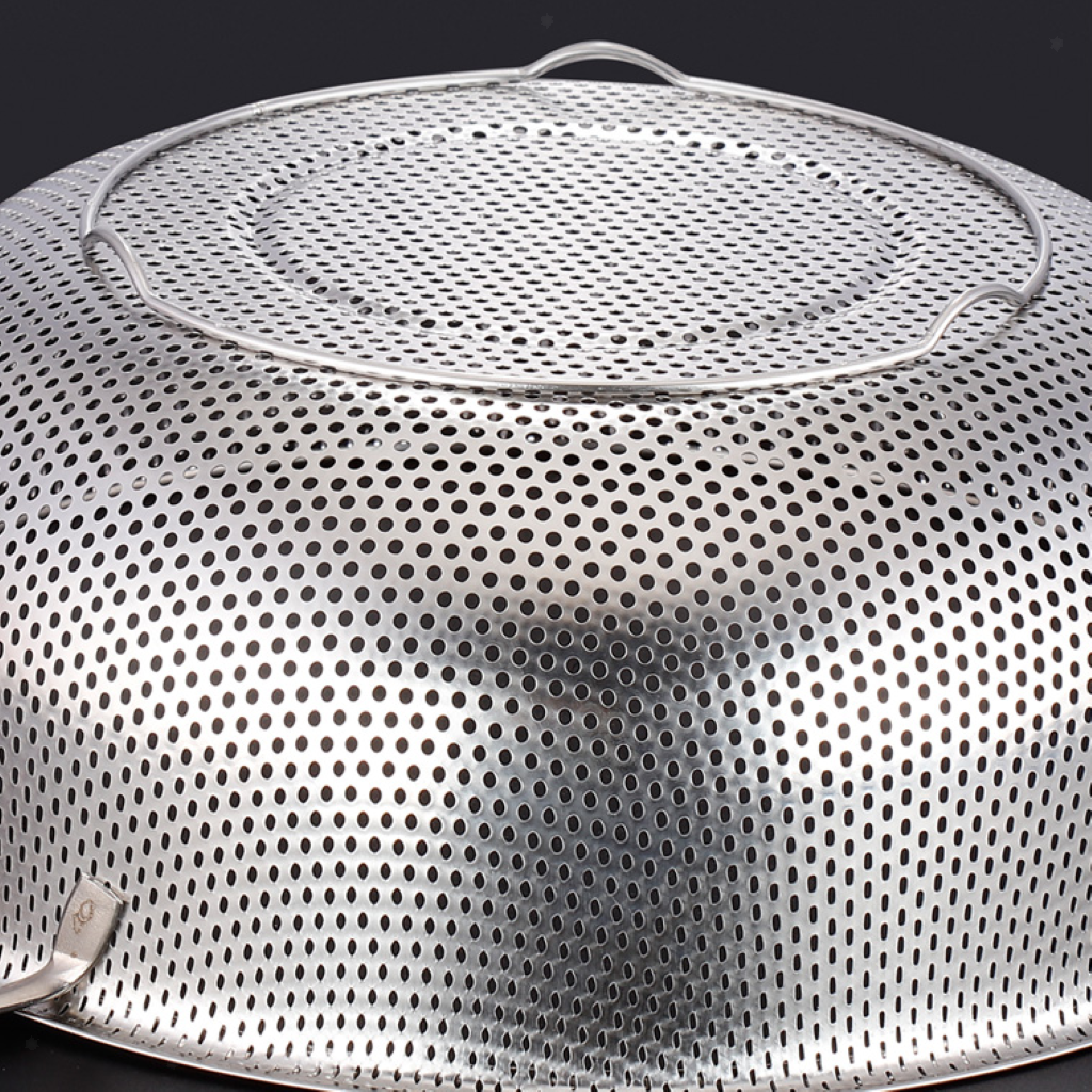 Stainless Steel Strainer Rice Sifter Dishwasher Safe Tableware Drainer 38cm
