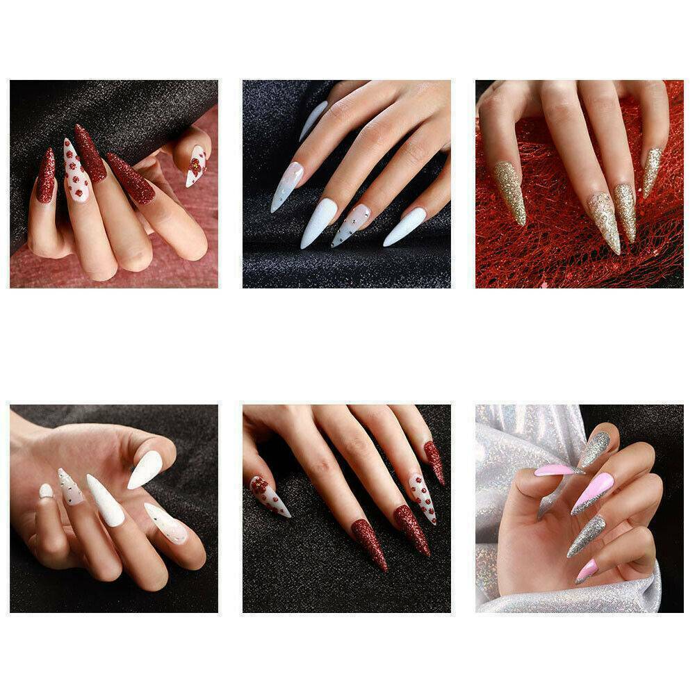 Pro Acrylic Nail Kit Acrylic Powder Glitter Nail Art Manicure Tool Tip Brush Set