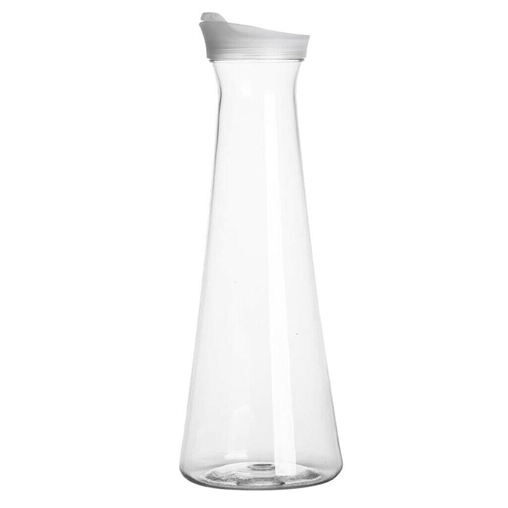 2 Pcs Acrylic Cold Water Pitchers Jug Jar with Lid 1500ml(50oz) Narrow Neck