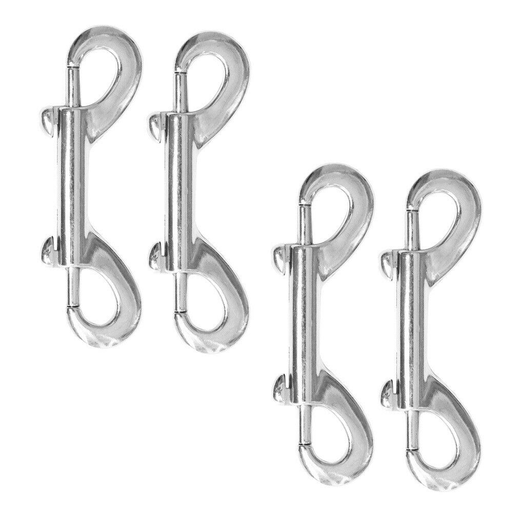 4pcs Double End Snap Clips Security Carabiner Bolts for Keyring Multi Purpose