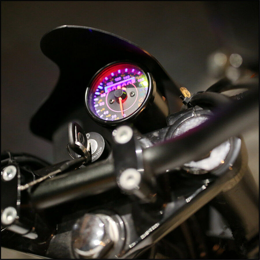 12V Motorcycle Odometer Speedometer KM/H MPH Guage EFI Oil Pump Indicator Meter