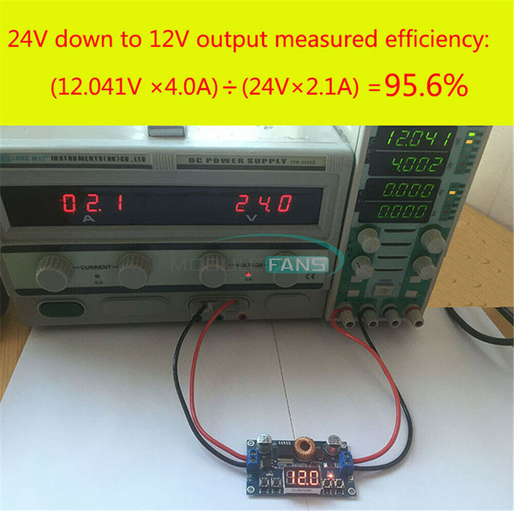 5A DC To DC Digital Control Power Supply Step-Down Charge Module LED  Voltmeter