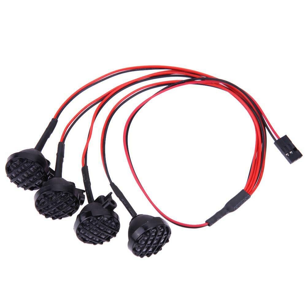 4LED White Lights with Lampshade for 1:10 Traxxas HSP Redcat RC Crawler Car @