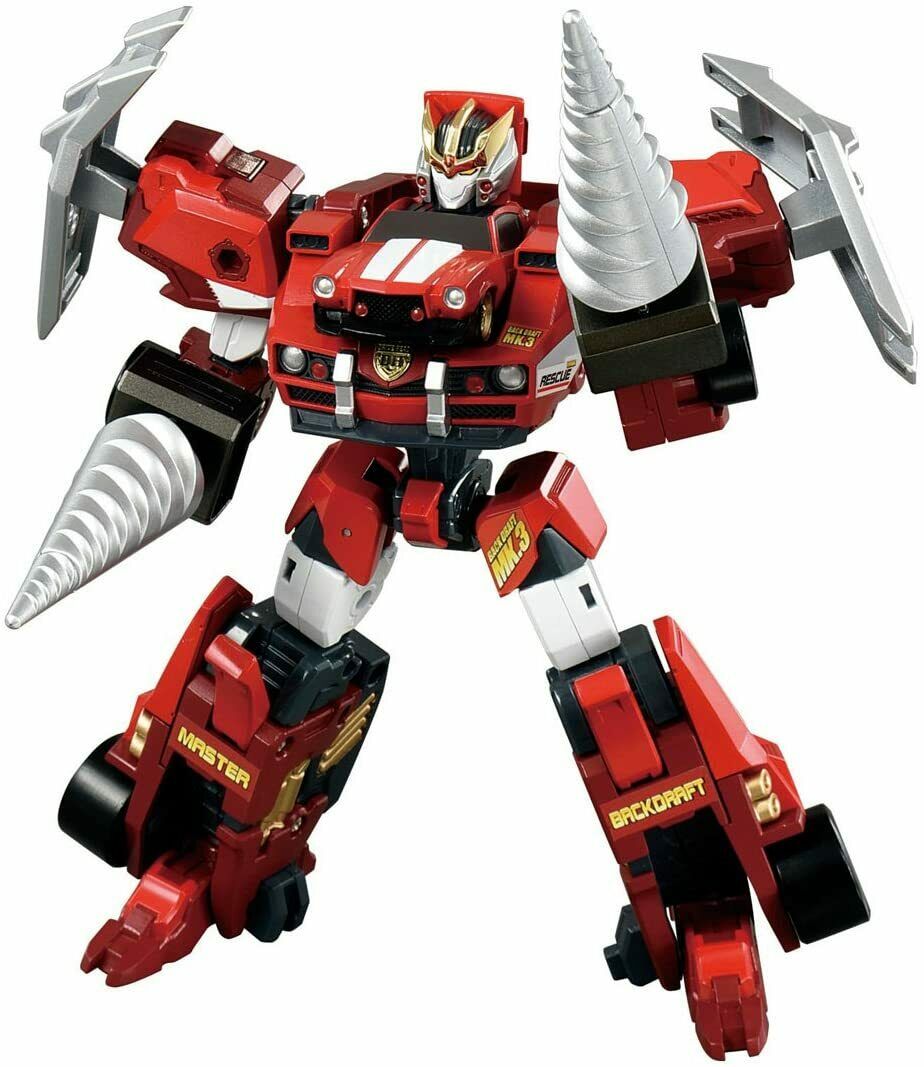 Takara Tomy Hyper Rescue Drive Head 02 MKIII Master Backdraft Deformation Robot