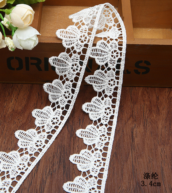 5 Yards polyester lace Trim  decoration Sewing Clothing accessories Crafts
