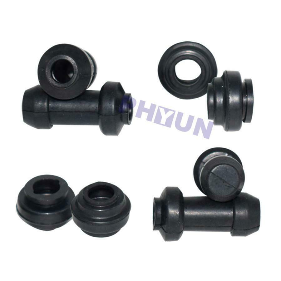50 Sets Black Rubber Motorcycle Front Disc Calipers Pump Dustproof Cover Caps