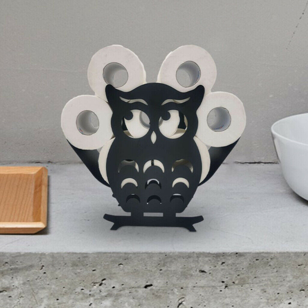 Creative Toilet Paper Holder Tissue Storage Stand Rack Washroom Ornament