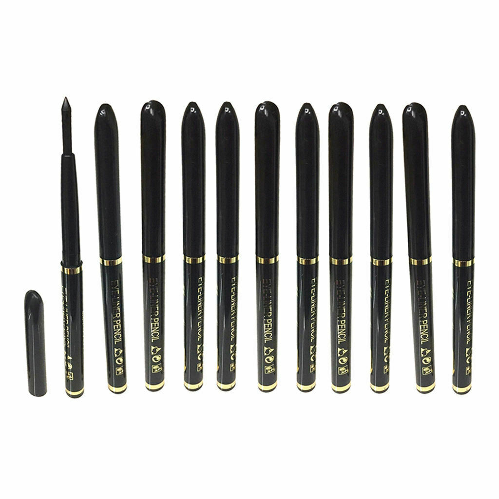 12pcs Pro Cosmetic Waterproof Eye Shadow Liner Eyeliner Makeup Pencil Pen