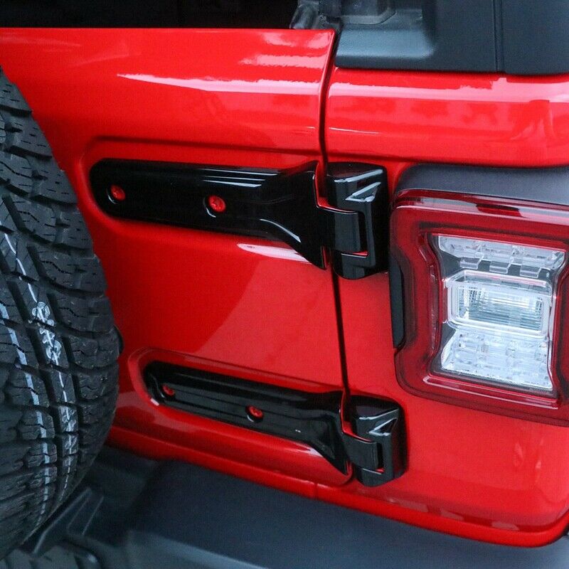 Car Spare Tire Tailgate Door Hinge Covers Stickers for Jeep Wrangler JL 2018P4L7