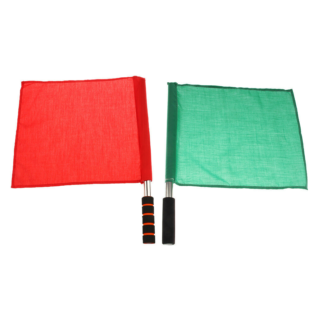 2 Units of Unicolor Flags for Soccer Made of Stainless Steel And Nylon