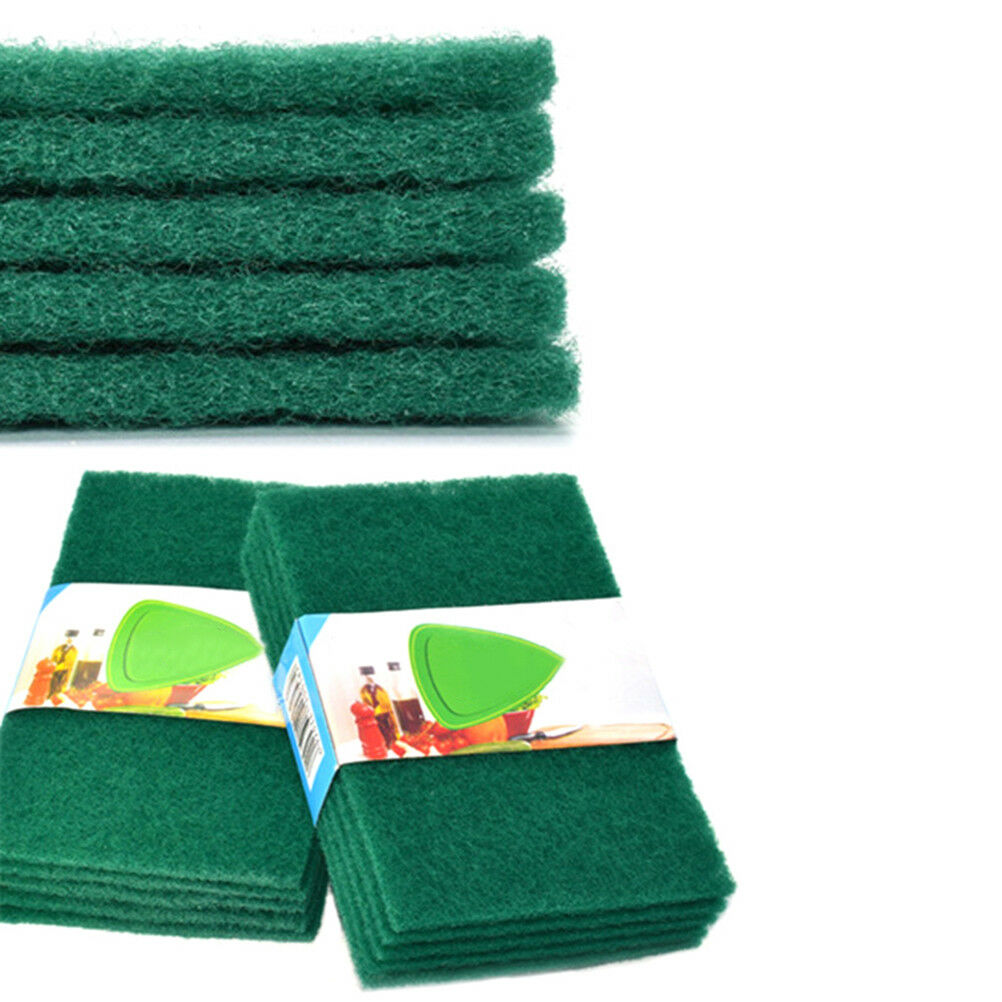 5pcs scouring pads cleaning cloth dish towel green home scour scrub seYU.l8