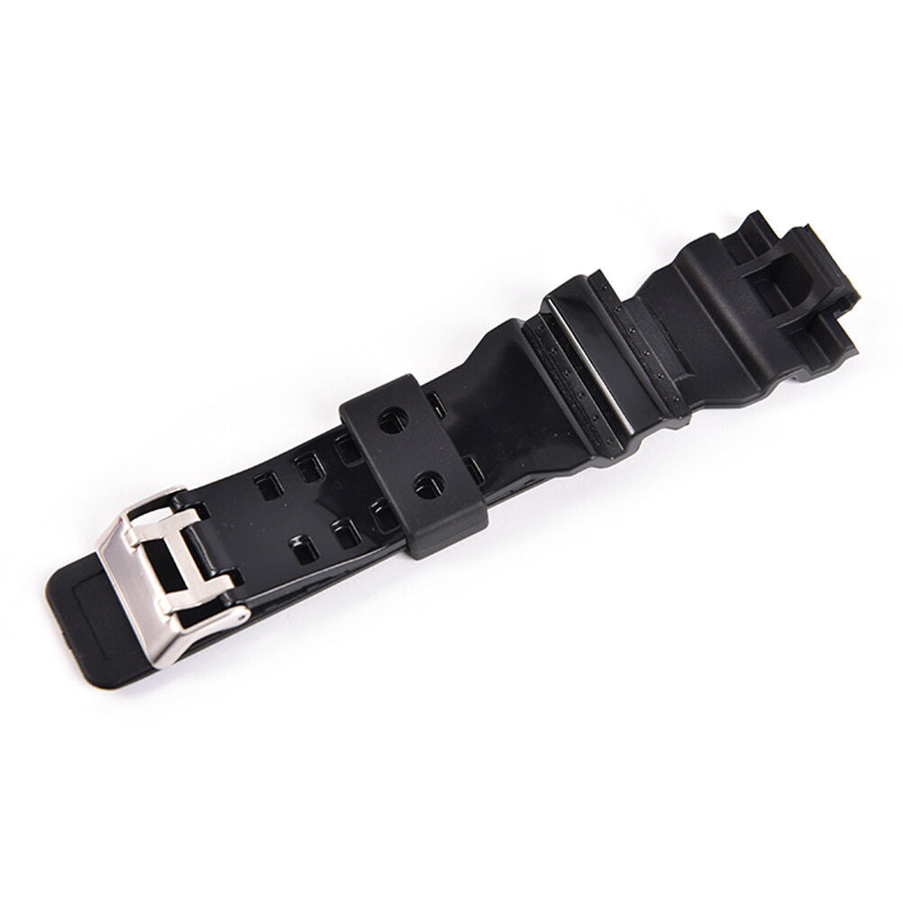 16mm Rubber Watchbands Men Black Sport Diving Silicone Watch Strap For g-.l8